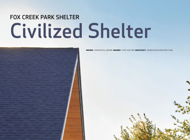 Fox Creek Featured in Iowa Architect Magazine – Substance Architecture