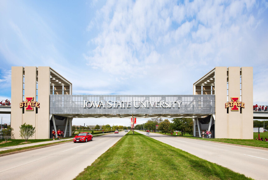 Iowa State University East Gateway Pedestrian Bridge – Substance Architecture