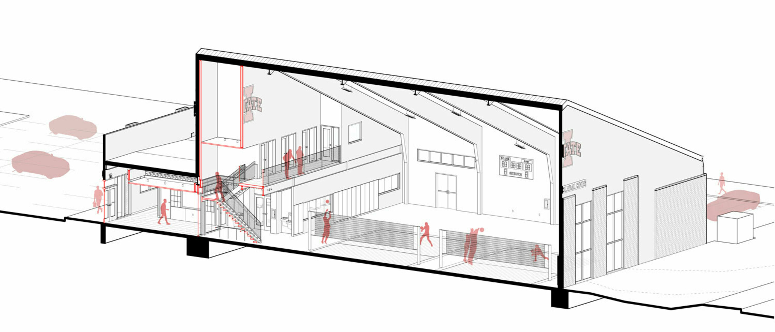 Iowa State University McKee Volleyball Center – Substance Architecture