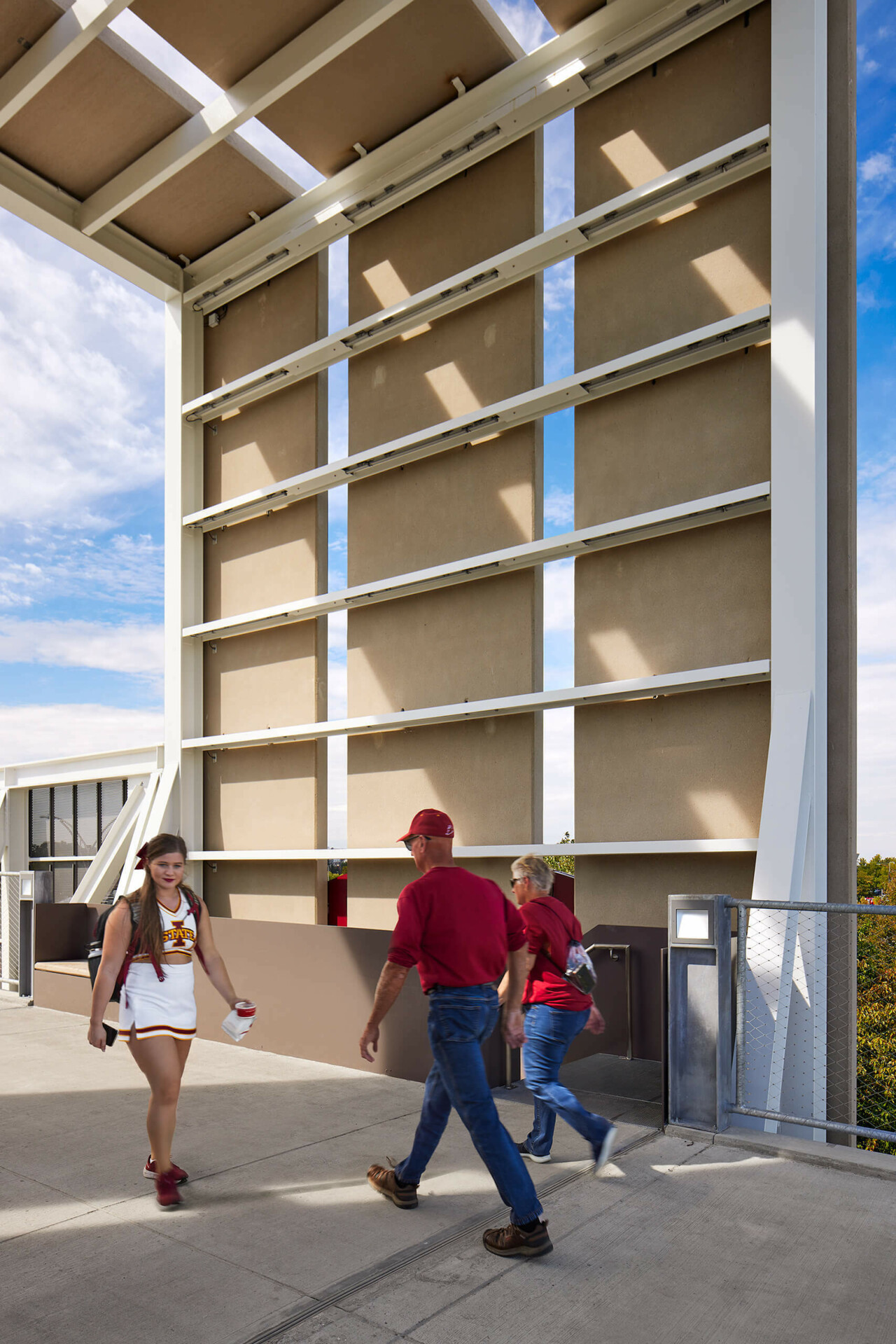 Iowa State University East Gateway Pedestrian Bridge – Substance Architecture