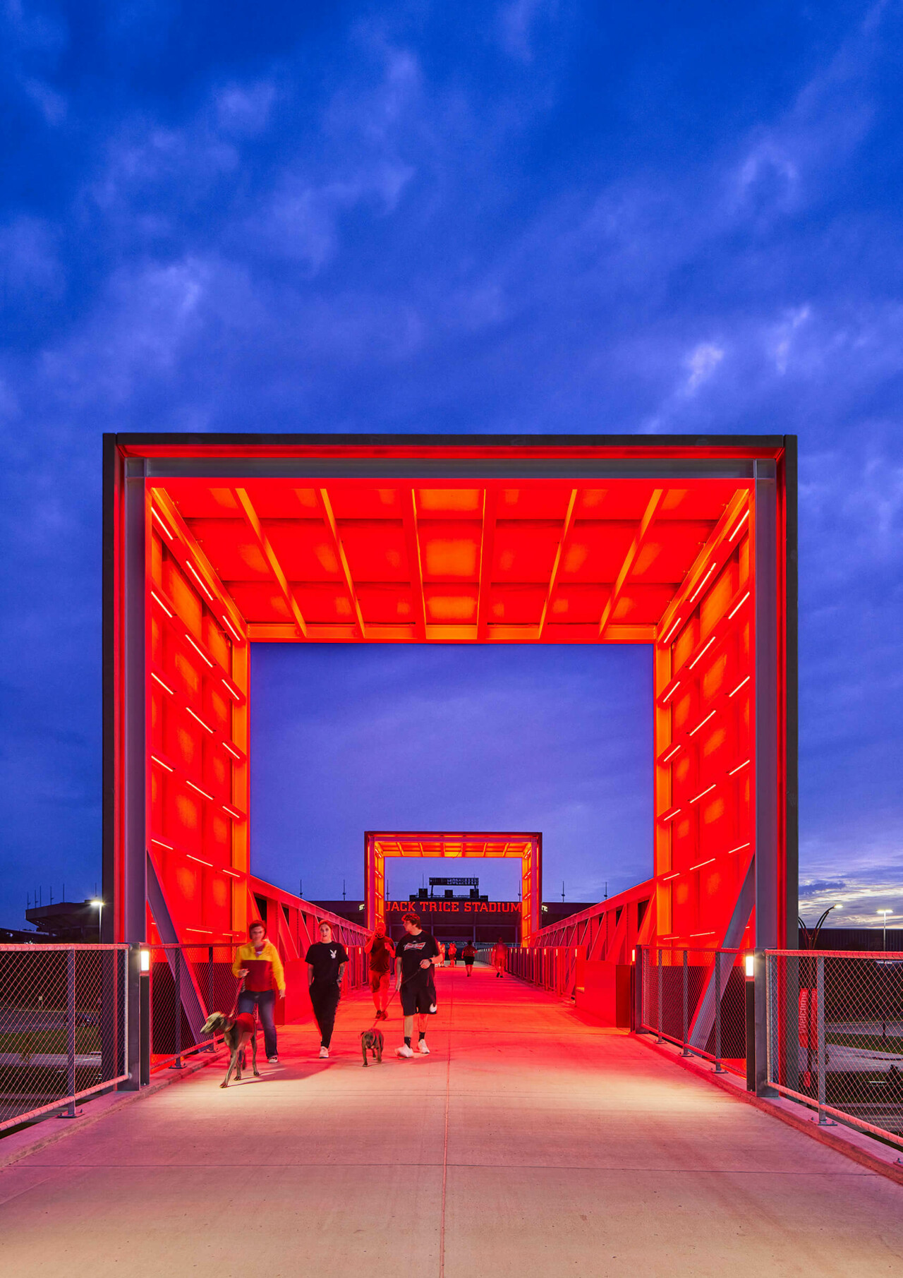 Iowa State University East Gateway Pedestrian Bridge – Substance Architecture